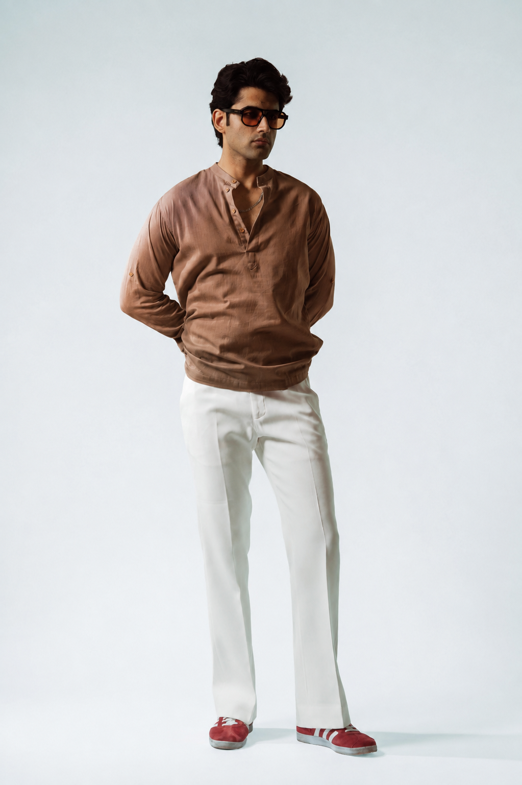 Grove Linen Boxy Fit Popover Shirt
