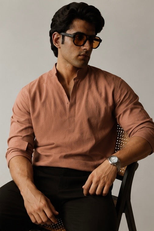 River Linen Boxy Fit Popover Shirt