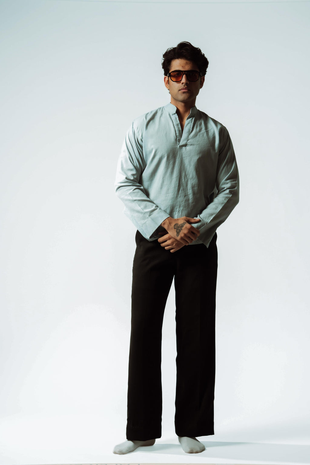 River Linen Boxy Fit Popover Shirt