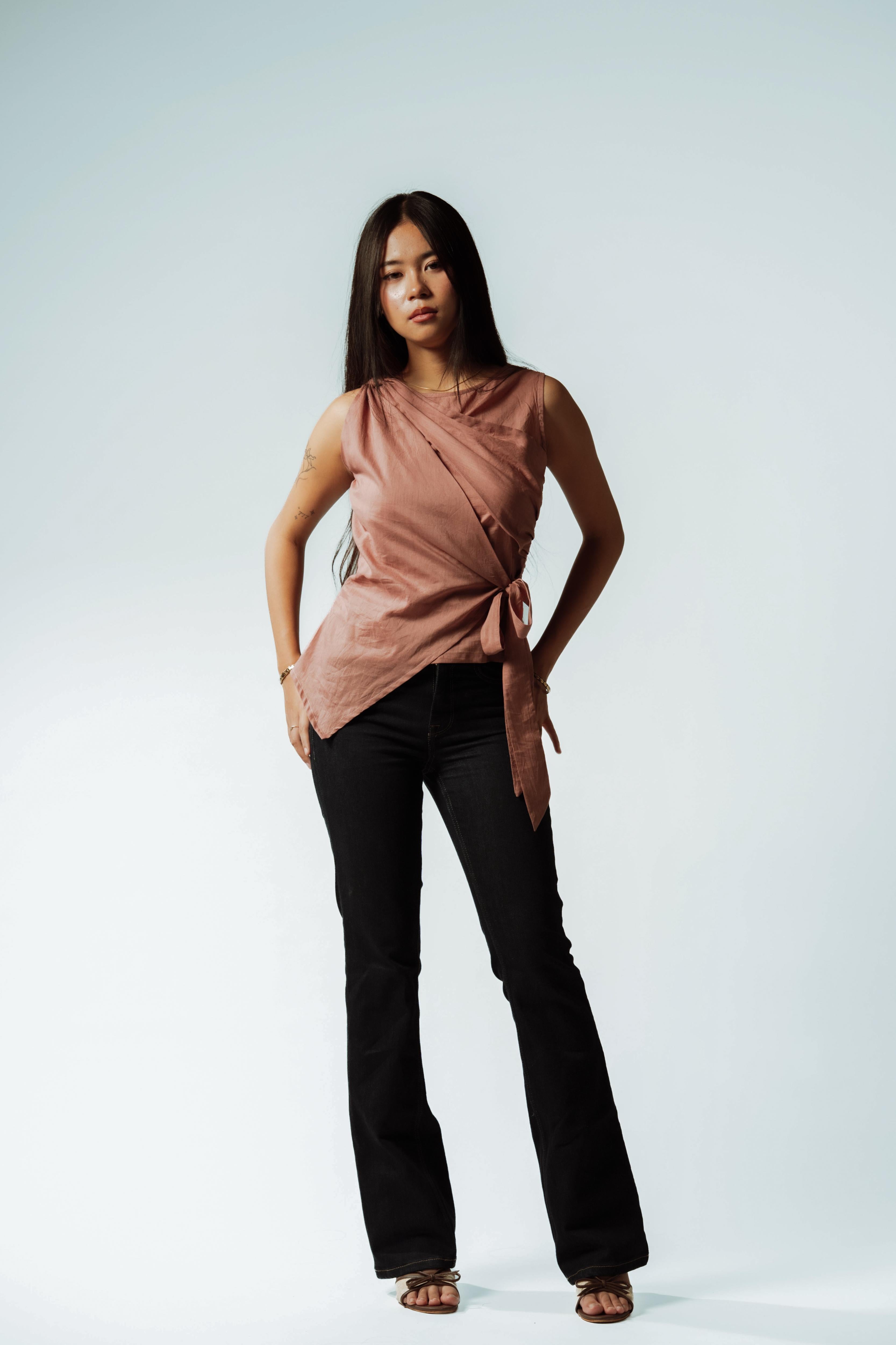 Daisy Drift Side Tie Wrap Top
