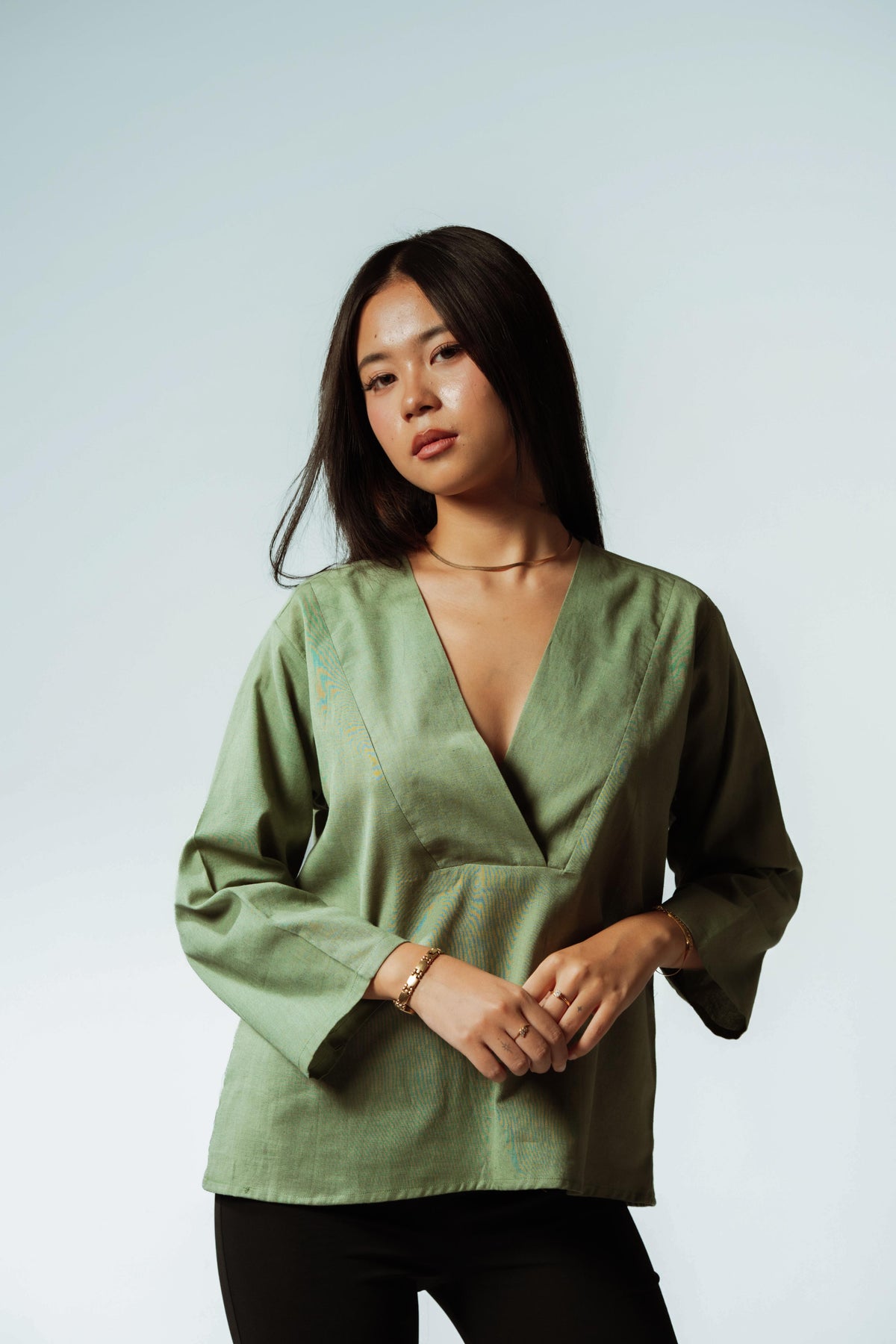 Meadow Sun V-Neck Top