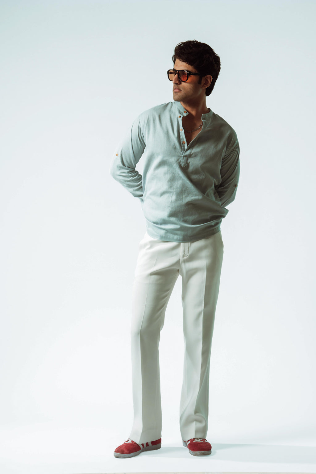 Grove Linen Boxy Fit Popover Shirt
