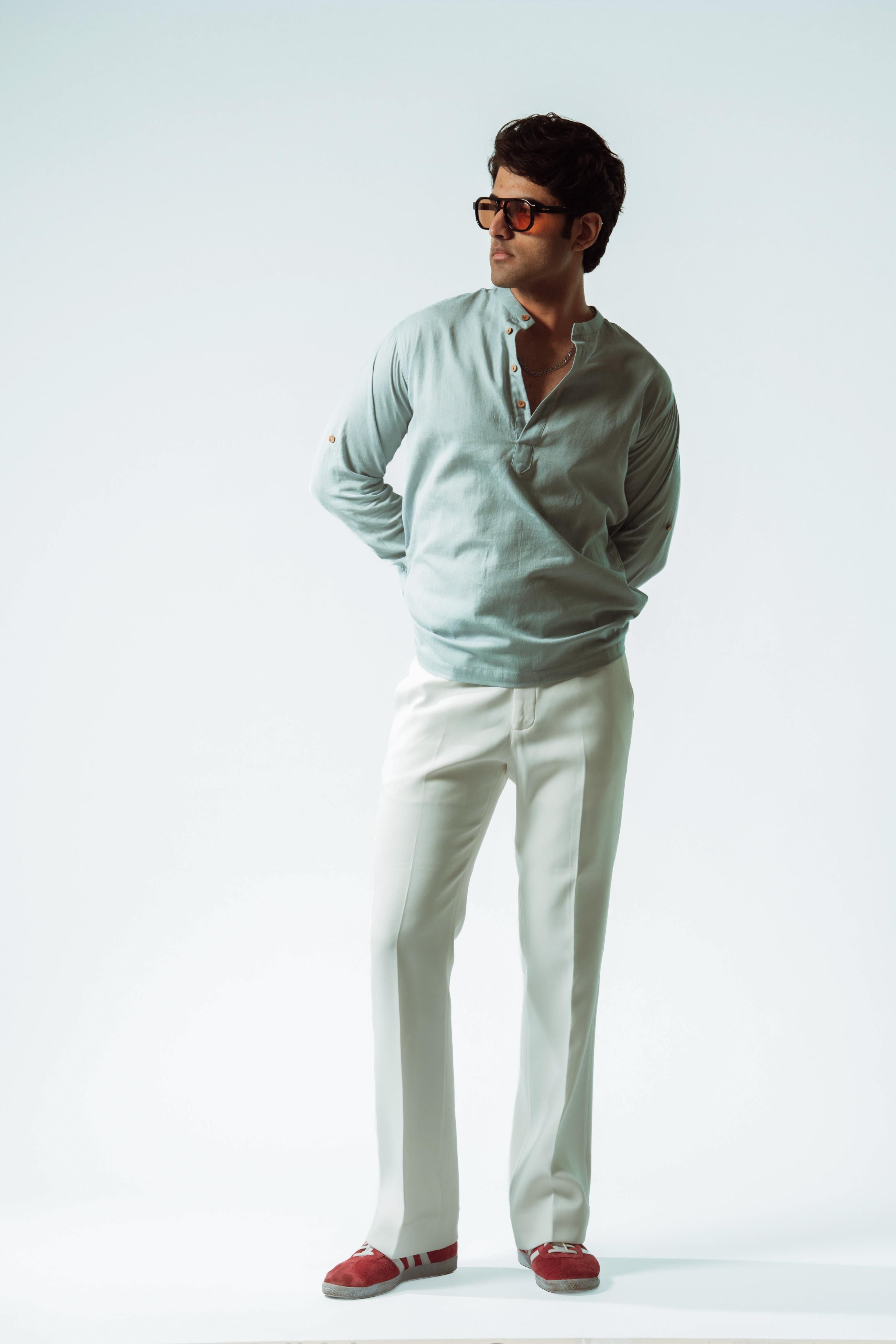Grove Linen Boxy Fit Popover Shirt