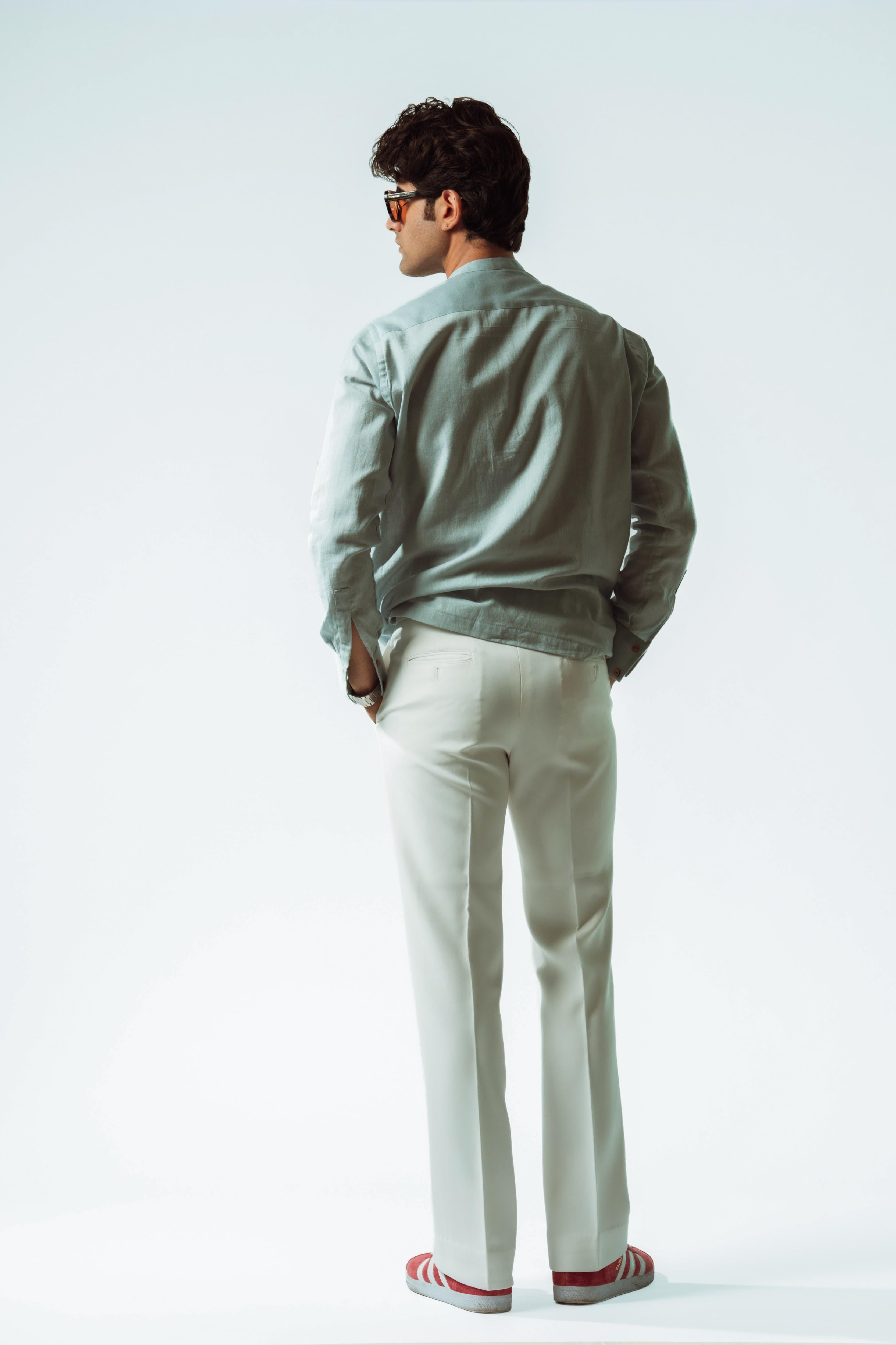 Grove Linen Boxy Fit Popover Shirt