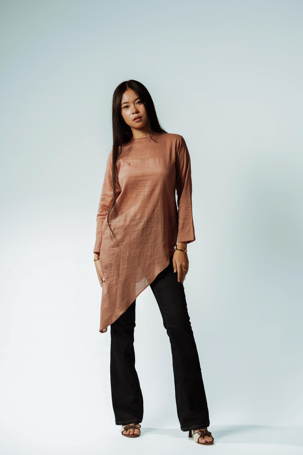 Earthen Bloom Asymmetrical Top