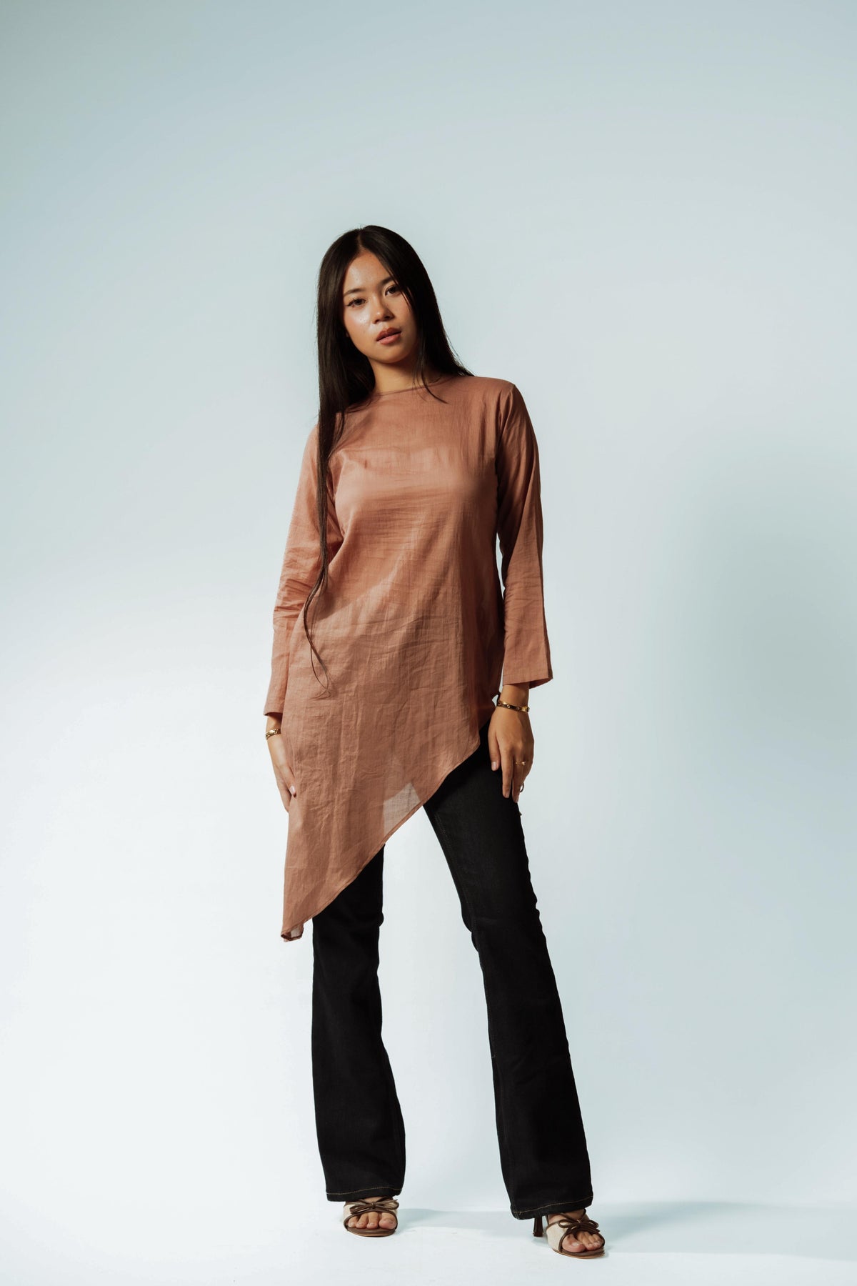 Earthen Bloom Asymmetrical Top