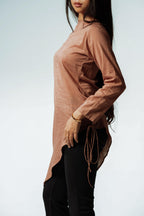 Earthen Bloom Asymmetrical Top