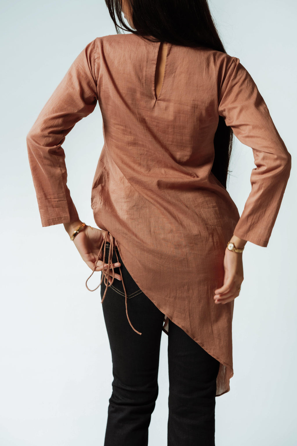 Earthen Bloom Asymmetrical Top
