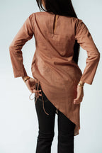 Earthen Bloom Asymmetrical Top