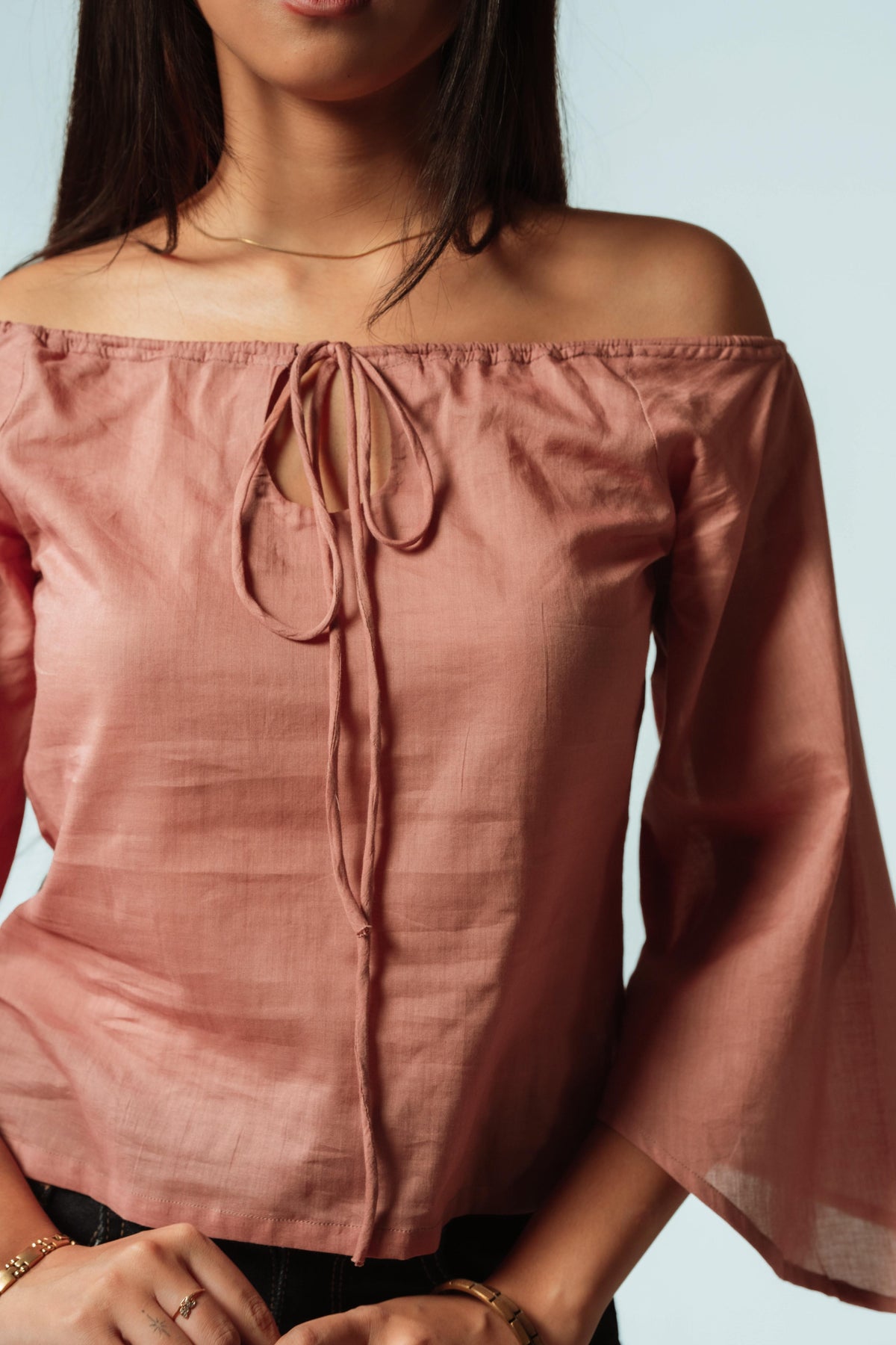 Dune Bloom Knot Top