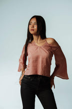 Dune Bloom Knot Top