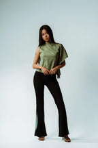 Willow One Side Sleve Flare Top
