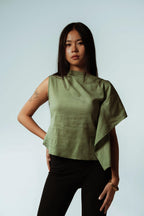 Willow One Side Sleve Flare Top
