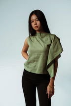 Willow One Side Sleve Flare Top