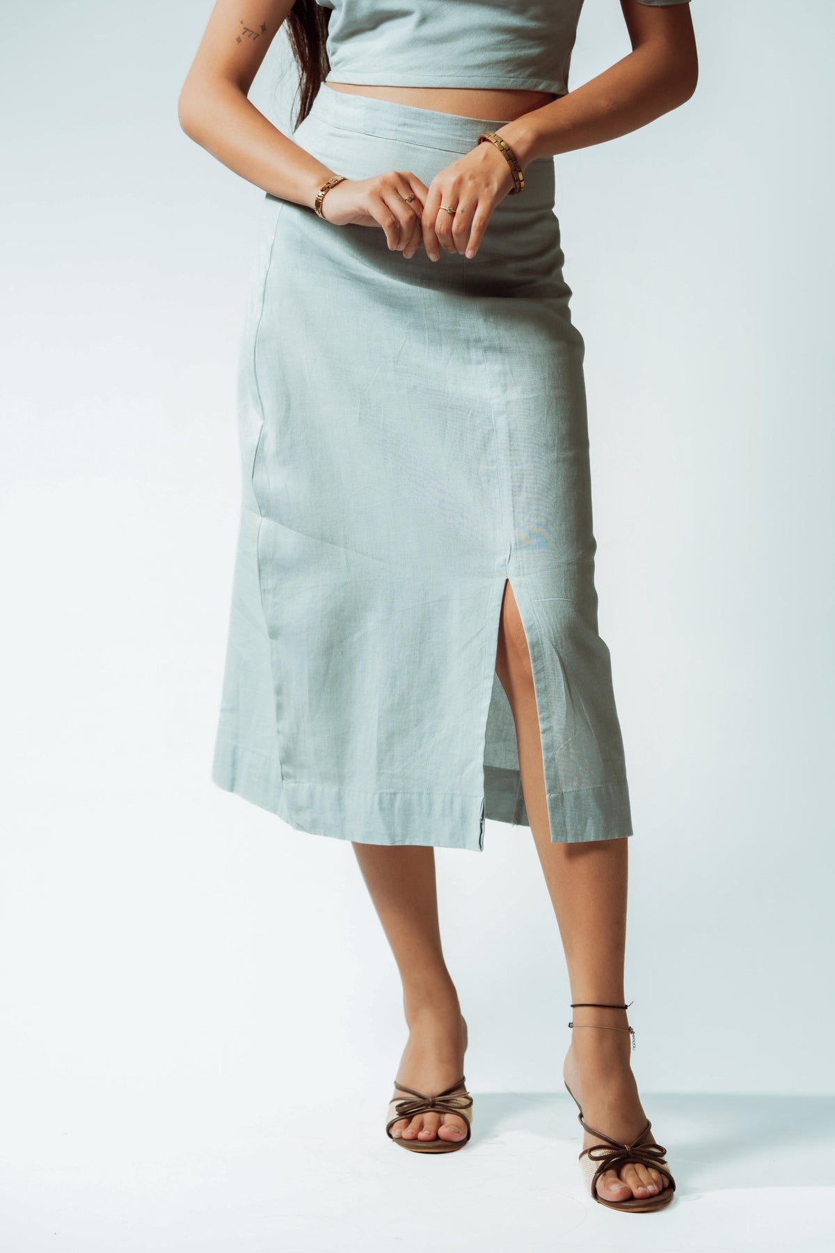 Morning Fog Midi Skirt