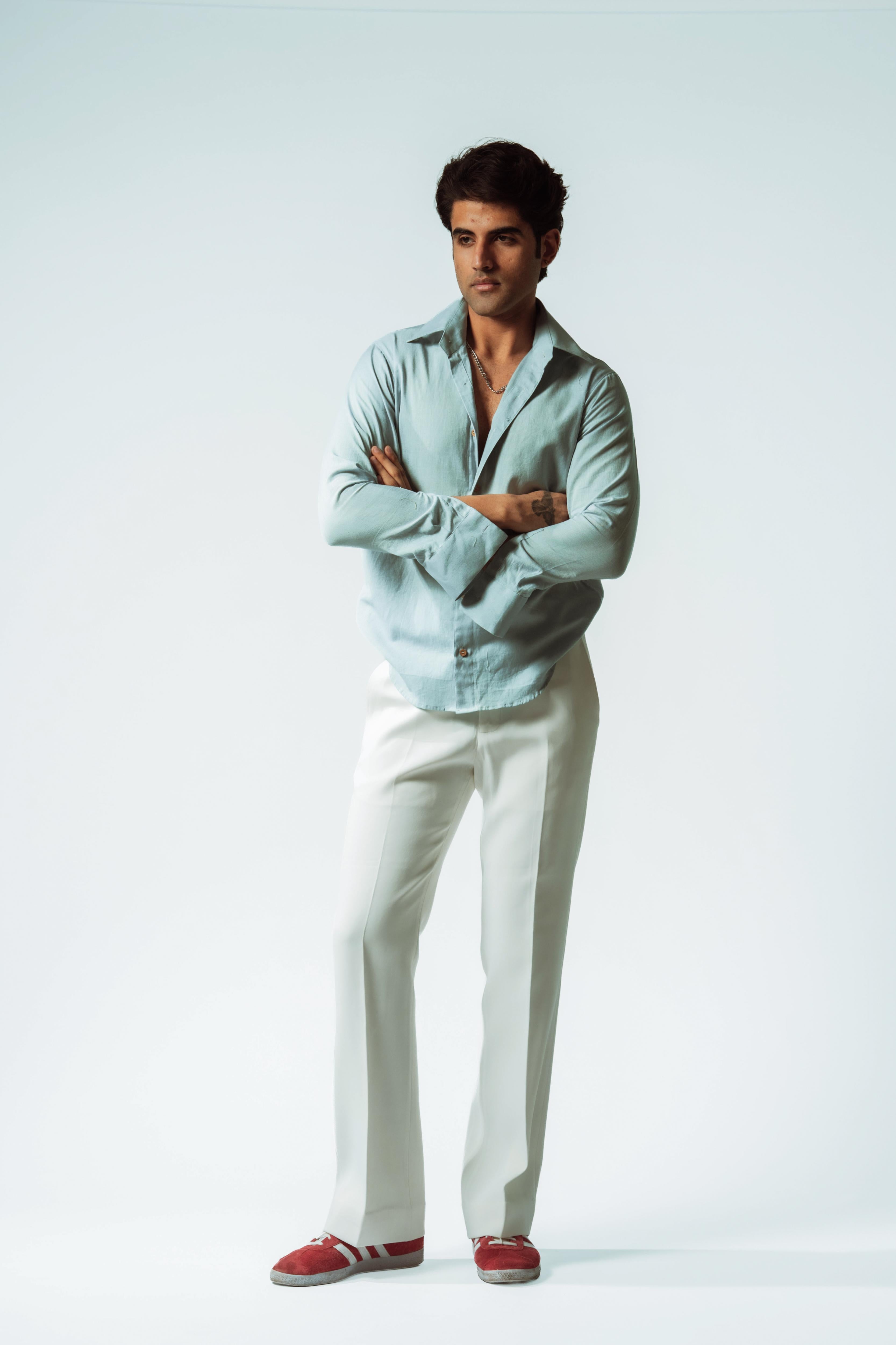 Glacier Boxy Fit Linen Shirt