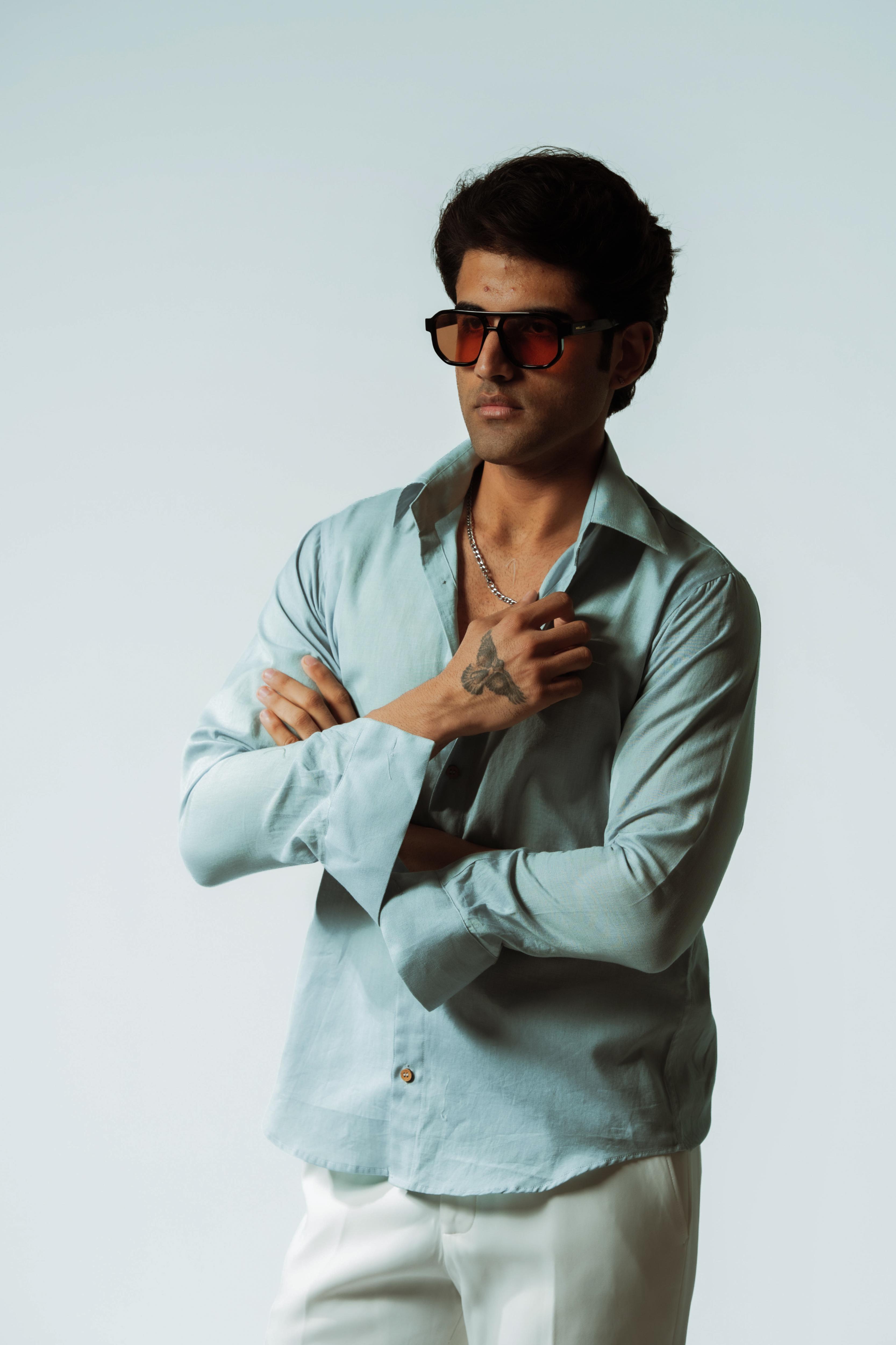Glacier Boxy Fit Linen Shirt