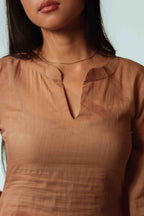 Teracotta Flow Long Top