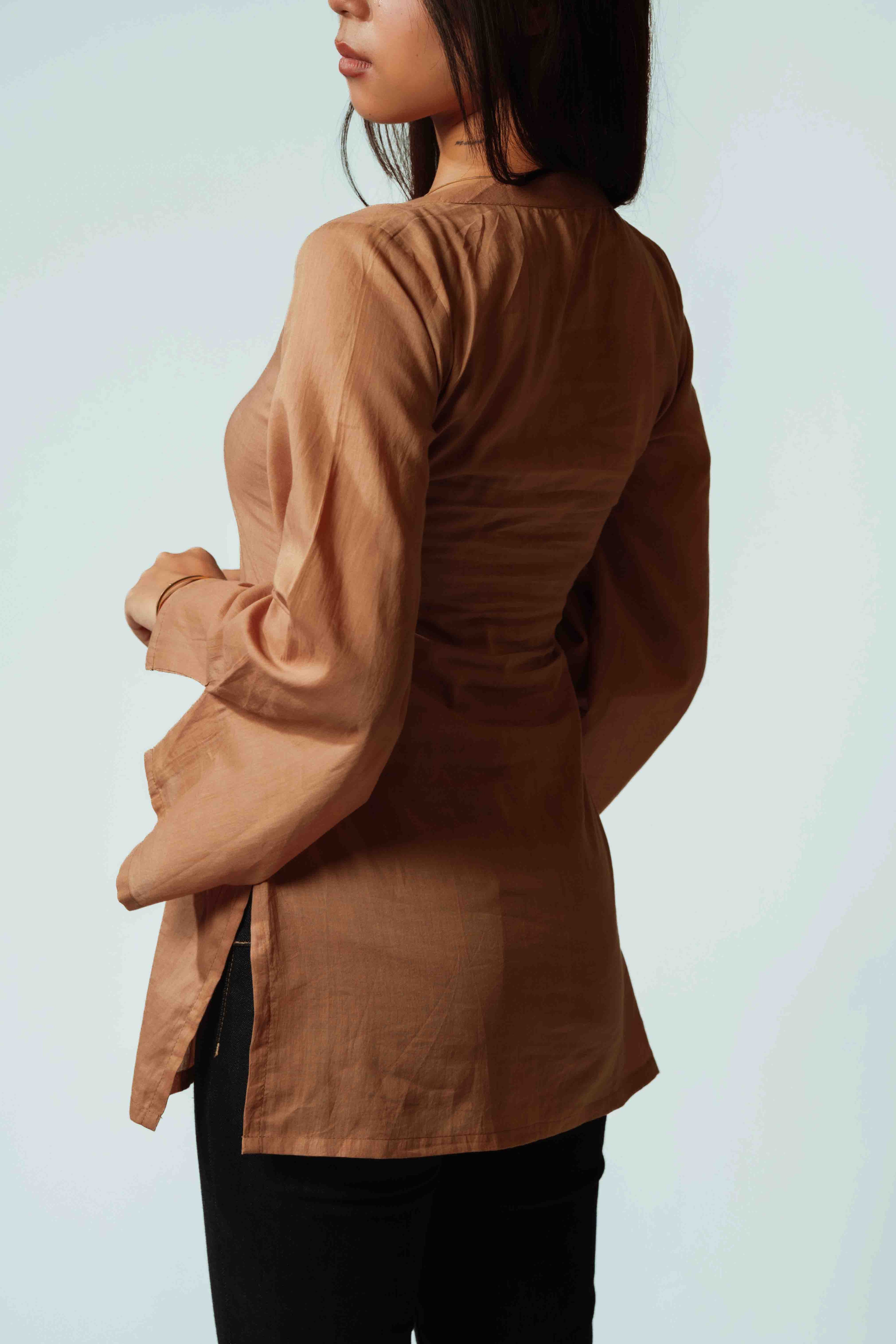 Teracotta Flow Long Top