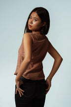 Clayline Buttoned Vest Top