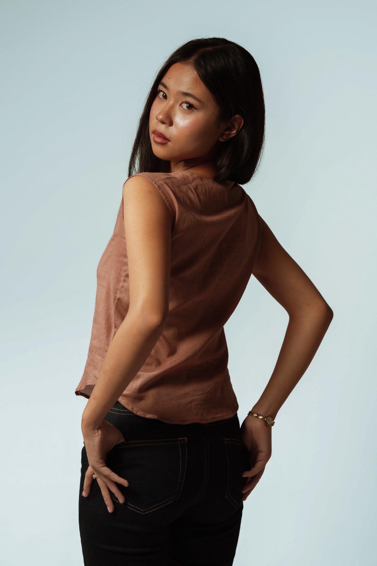 Clayline Buttoned Vest Top