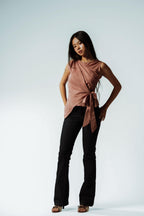Daisy Drift Side Tie Wrap Top