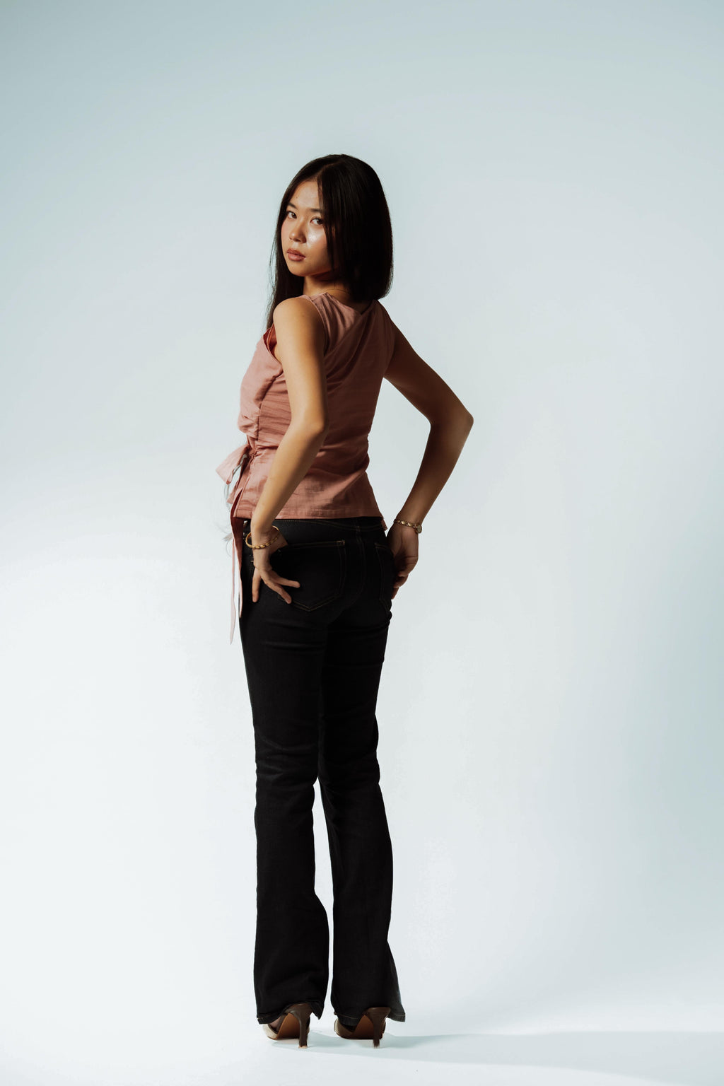 Daisy Drift Side Tie Wrap Top