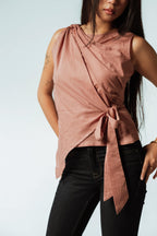 Daisy Drift Side Tie Wrap Top