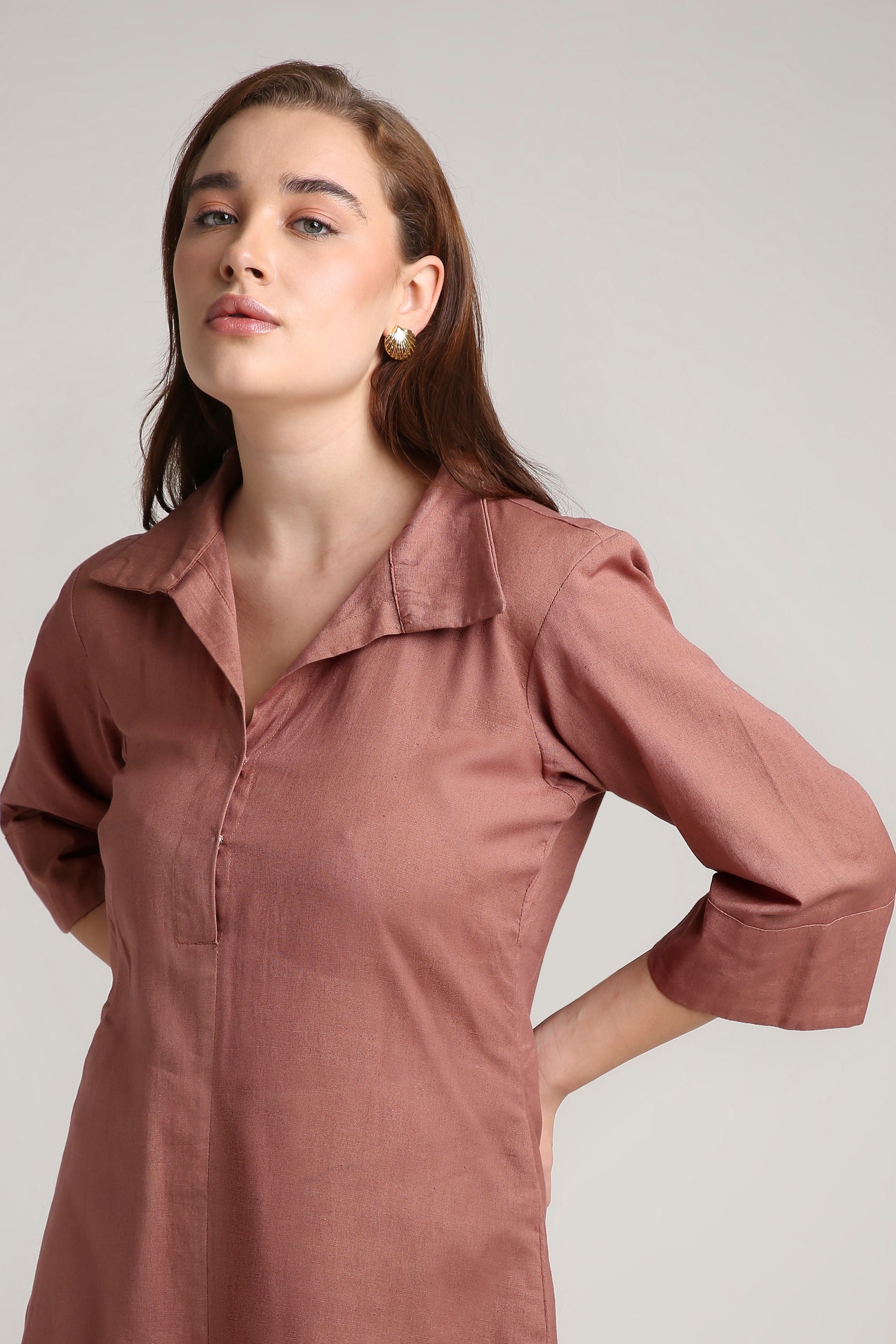 Dusty Sunset Shirt Dress