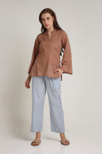 Teracotta Flow Long Top