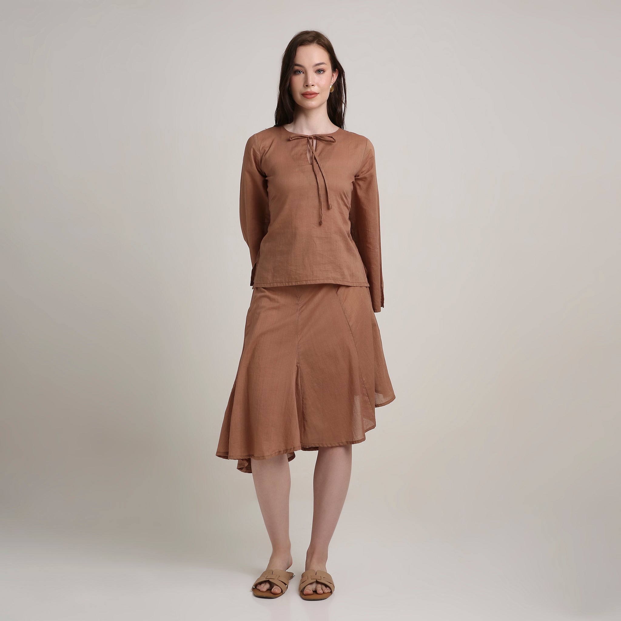 Cocoa Earth Tie Up Top
