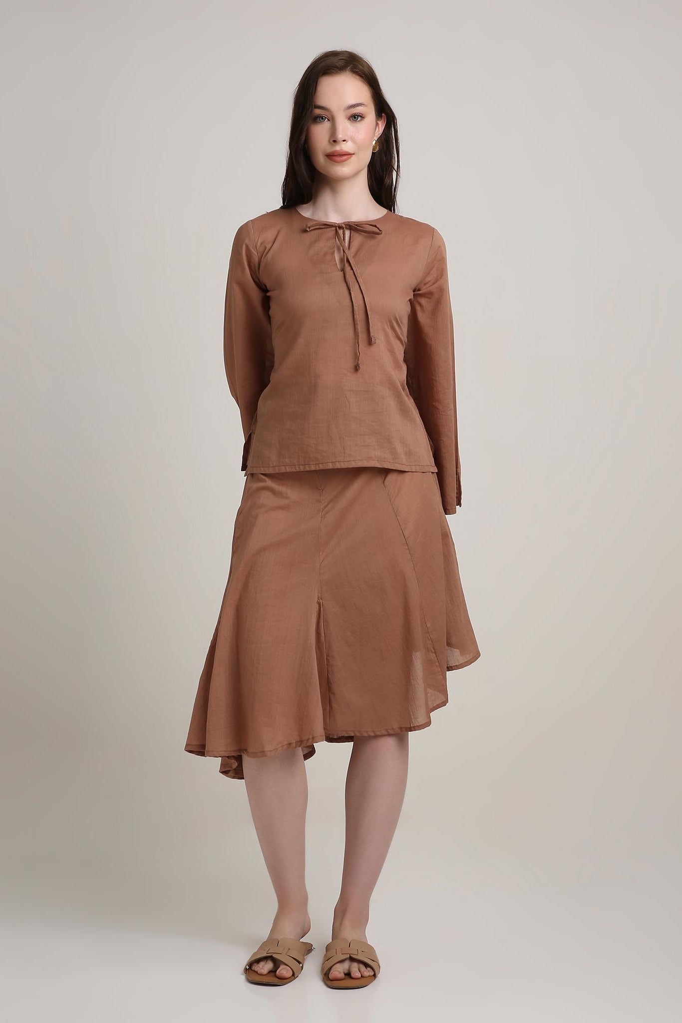 Cocoa Earth Tie Up Top