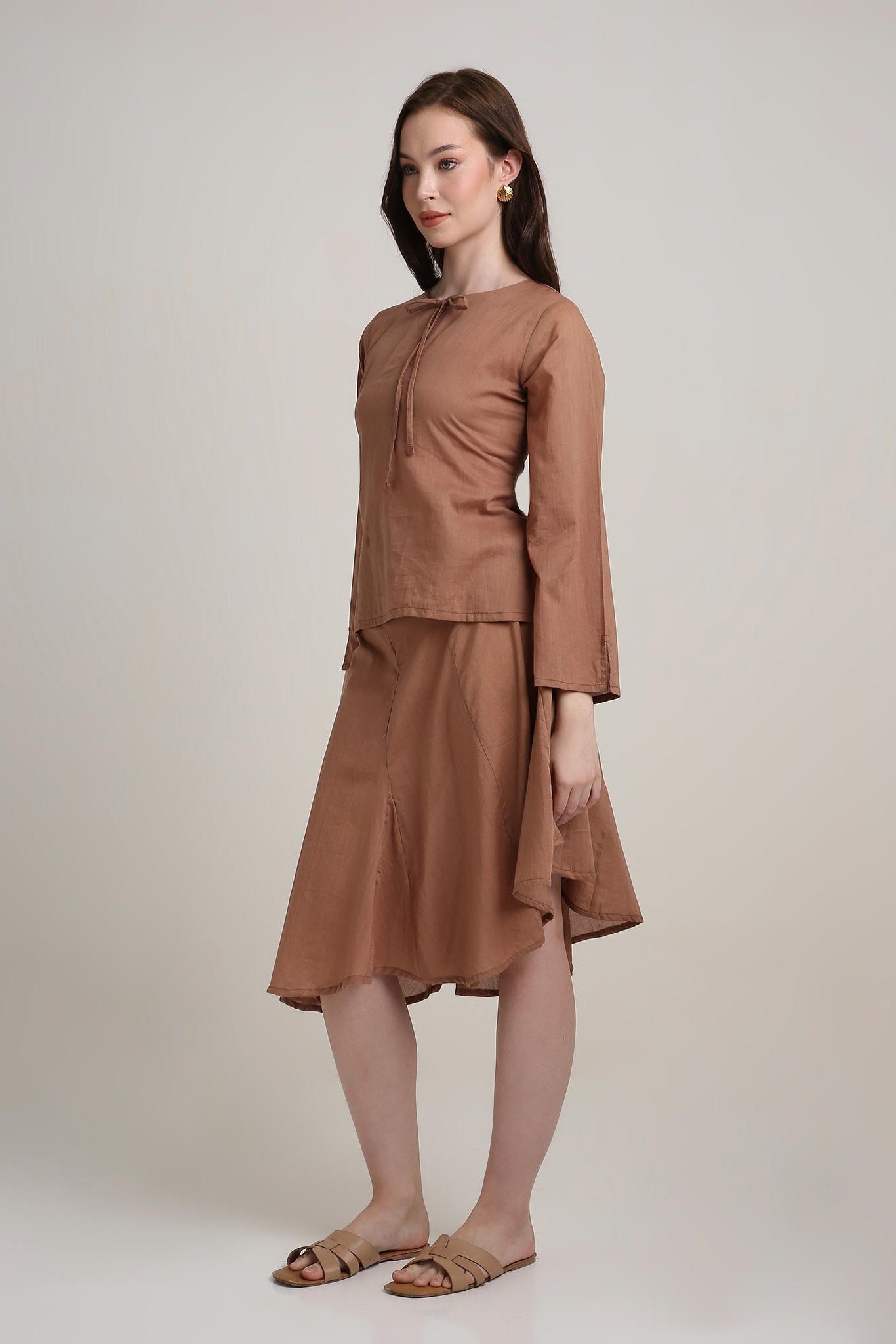Cocoa Earth Tie Up Top