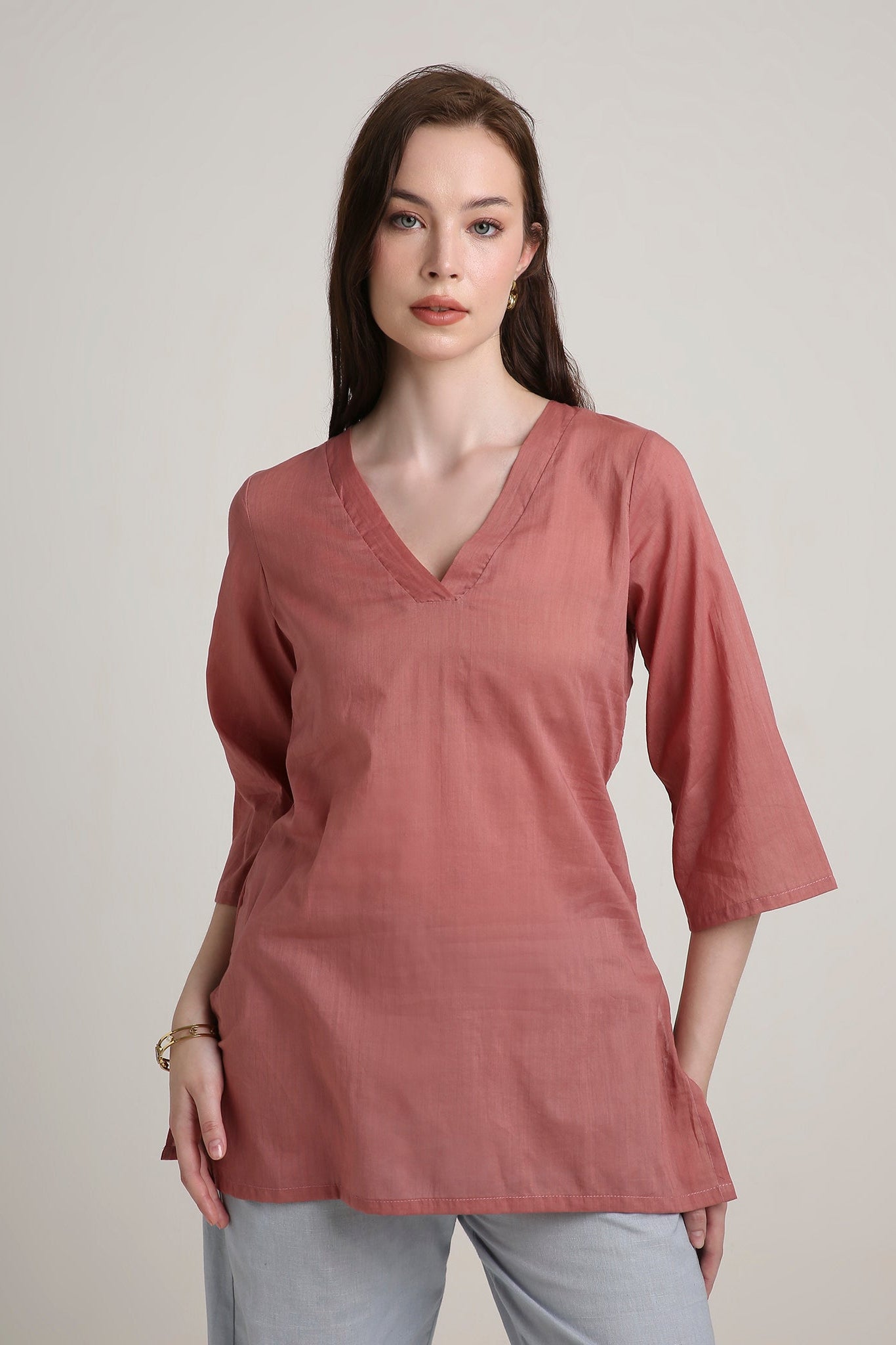 Canyon Rose Tunic Top