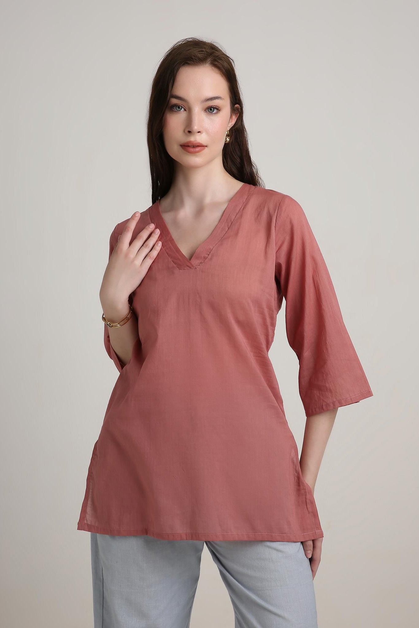 Canyon Rose Tunic Top